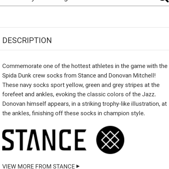 NWT Men's Donovan Mitchell Spida Dunk Stance Socks - Picture 7 of 9